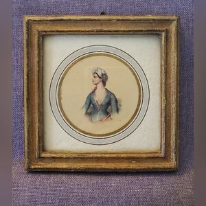 Florentia Portrait Of A Turbined Woman, Made In Italy, Vintage, Used